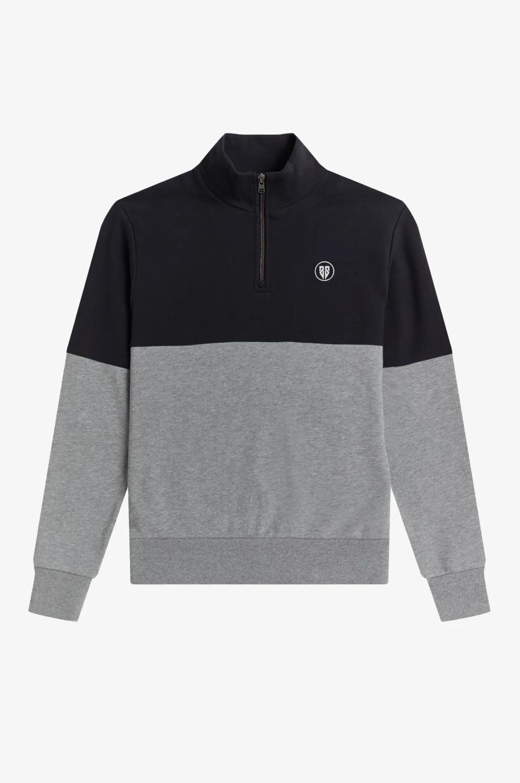 Two Tone Half Zip Sweatshirt